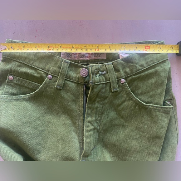 Vintage Levi's 900 Series Green Denim Jeans size 27/7 - Picture 7 of 11